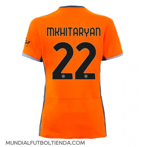 Camiseta Inter Milan Henrikh Mkhitaryan #22 Tercera Equipación Replica 2023-24 para mujer mangas cortas